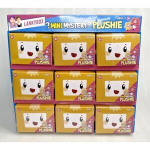Lot Of 9 LankyBox Mini Mystery Plushie w/ Display Collectible Blind Box Series 2
